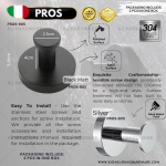 "PROS" CLOTH HANGER HOOK STAINLESS STEEL (2PC PER BOX)