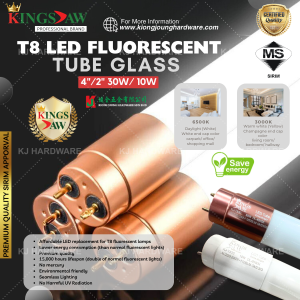 "KINGSJAW" LED FLUORESCENT TUBE GLASS T8 30W/6500K  D/L {KJ-T830}