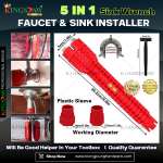 ''KINGSJAW" FAUCET AND SINK INSTALLER [5 IN 1] AFSI