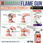 ''FLAME GUN'' GAS BLOW TORCH WY-920