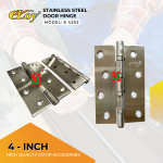 "ELOY"  DOOR HINGES S/STEEL  4"  MDH002 E4203不锈钢合页 (3PCS/SET)
