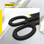 "STANLEY"  ALL PURPOSE TINMAN'S SNIP 12'' 14-558 (MAX STEEL)包胶双耳白铁剪