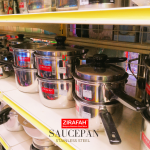 "ZIRAFAH"  SAUCE PAN STAINLESS STEEL  8522  18cm / 22cm白钢长柄锅
