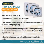 ''SIBERAIR'' FAN EXHAUST WALL VENTILATING 8'' SQ [8/SAAB20A]， 10" SQ[10/SAAB25A]  , 12" SQ[12/SAAB30A] 抽风机