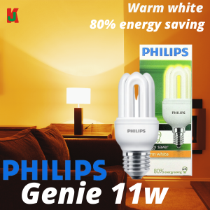 "PHILIPS"  BULB SAVING GENIE MINI E14 11W WARM WHITE