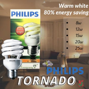 "PHILIPS"  ENERGY SAVING BULB TORNADO E27 24W WARM WHITE