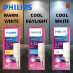 "PHILIPS"  BULB LED STICK E14 5.5W 3000K 1PF/12