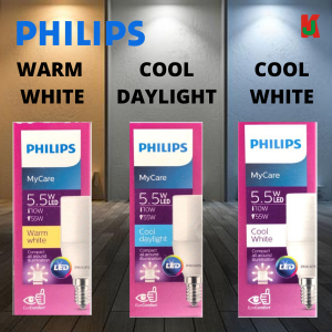 "PHILIPS"  BULB LED STICK E14 5.5W 3000K 1PF/12