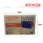 "TECHPLAS"  TOILET CISTERN ELEGEN L/L PVC  3 gal 1001#/1103#胶马桶水箱(白色)