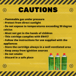 "FIVESTAR"  GAS REFILL LIQUEFIED BUTANE CARTRIDGE UN2037 MSC-230随手携带替换煤气罐 220g