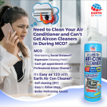 ''EARTH''  AIR-CON CLEANER SPRAY ANTI-BACTERIAL 420ml冷气清洁剂