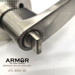 ''ARMOR'' ENTRANCE LOCKSET MORTISE LEVER ATL-8300-SS有柄大门锁 - 白钢