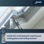 "BOSTIK" ROOFING & SEAL GUTTER SILICONE S551 WHITE 260ml屋瓦封密胶