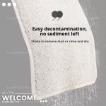 "WELCOME" FLOOR MAT PVC 50cm x 80cm (GREY)胶防滑丝圈地毯 (出入平安)