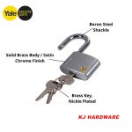 "YALE"  PADLOCK CHROME  Y120-50KA2 2PCS/Set