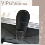 "VIP"  DISH RACK S/STEEL 2-TIER DRP-9082  2层白钢碗架