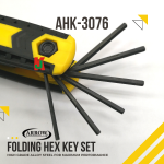 ''ARROW''  ALLEN KEY SET HEX FOLDING TYPE (METRIC/SAE/TORX) AHK-3075/AHK-3076/AHK-3077 [8pcs/9pcs/8pcs/set]9头L型6角扳手