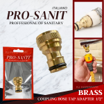 ''PRO-SANIT'' QUICK COUPLING HOSE BRASS TAP ADAPTOR 1/2''铜水喉接头 [PROS-04]