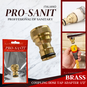''PRO-SANIT'' QUICK COUPLING HOSE BRASS TAP ADAPTOR 1/2''铜水喉接头 [PROS-04]