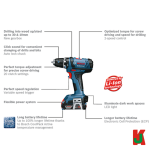 "BOSCH"  BATTERY SOLO SCREWDRIVER GSR 18-2-LI 电池螺丝钻
