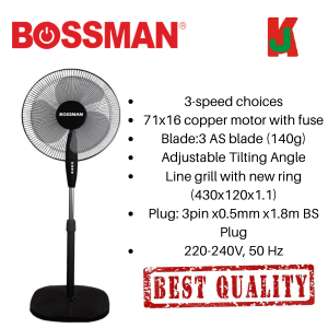 "BOSSMAN"  FAN STAND 16" BSF-161-DG立型风扇