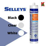 "SELLEYS"  S301C  SILICONE  300g  ACETOXY CURE  CLEAR