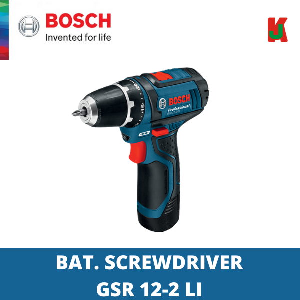 BOSCH BAT. SCREWDRIVER GSR 12 2 LI