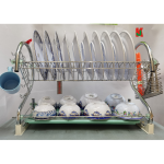 "TOP POINT"  RACK DISH S/STEEL  0327/2-TIER2层白钢碗架 22''