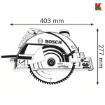 "BOSCH"  SAW CIRCULAR GKS 235  TURBO (06015A20L0) 圆电锯