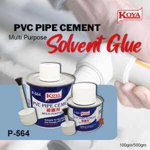 "KOYA"  P-564  PVC PIPE SOLVENT GLUE  100gm/500gm水管胶干