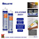 "SELLEYS"  S301C  SILICONE  300g  ACETOXY CURE  CLEAR