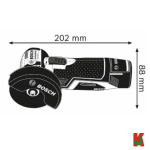 "BOSCH"  GRINDER ANGLE GWS 10.8-76V-EC