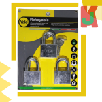 "YALE"  PADLOCK CHROME  Y118-50 3Pcs/Set电白吊锁 - 3头