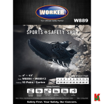 "WORKER"  SAFETY SHOES  W889  #39 (5)工业安全鞋