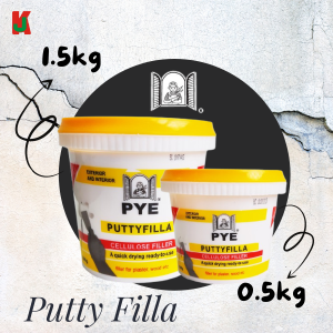 "PYE"  FILLA PUTTY WALL 0.5 kg (YELLOW CAP)补灰膏(黄盖)