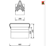 "WORKER"  ATS CANTILEVEL TOOL BOX  WK-0503  RED-503
